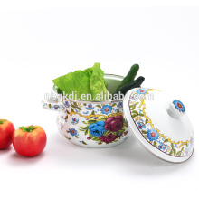 customized printed Chinese enamel casserole pot wholesale